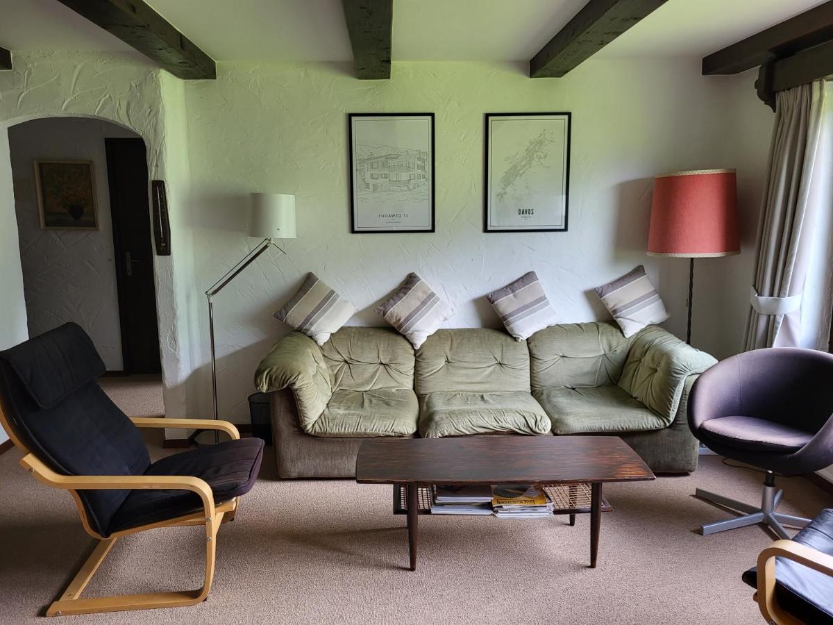 Appartement In Hus Signal Met Prachtig Uitzicht Op De Bergen Klosters Dış mekan fotoğraf