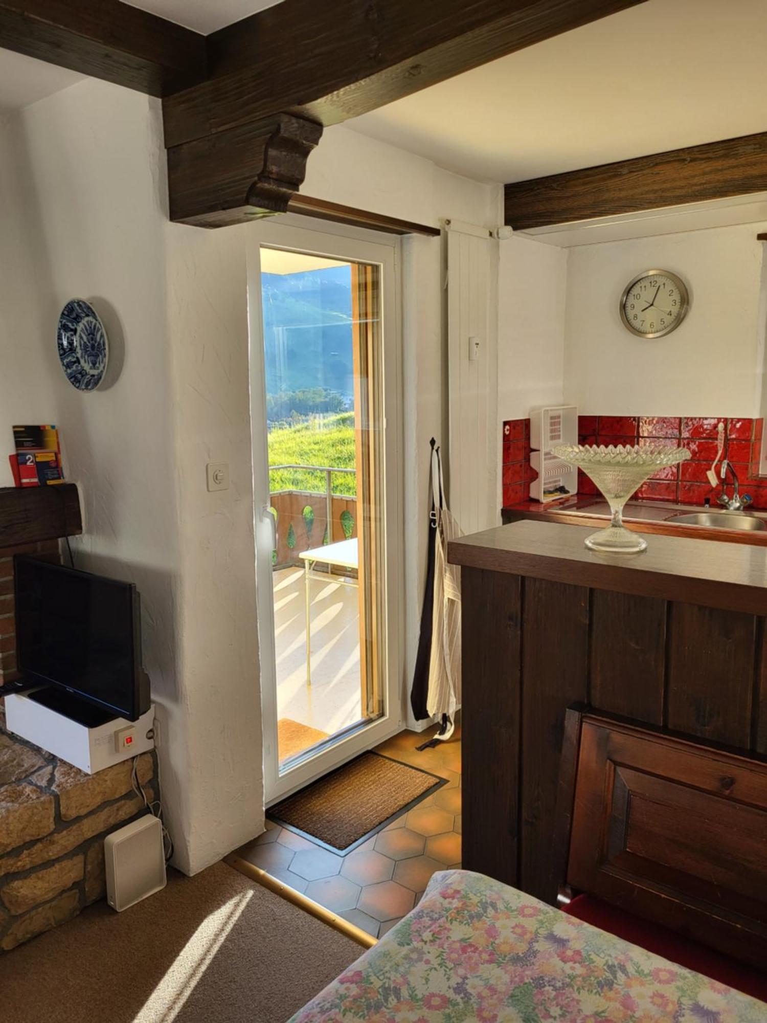 Appartement In Hus Signal Met Prachtig Uitzicht Op De Bergen Klosters Dış mekan fotoğraf