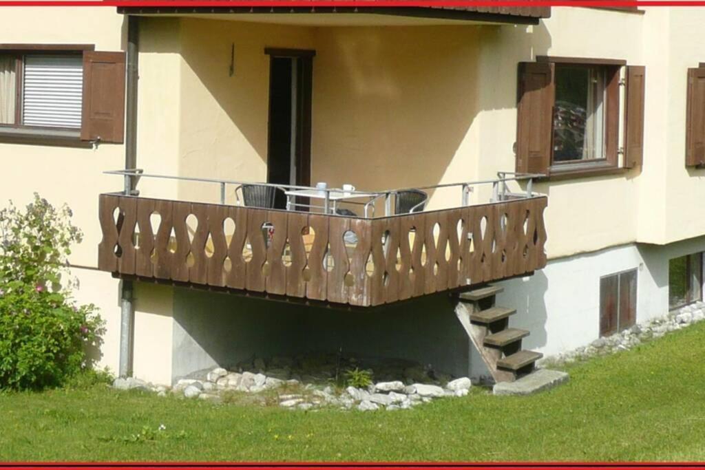 Appartement In Hus Signal Met Prachtig Uitzicht Op De Bergen Klosters Dış mekan fotoğraf